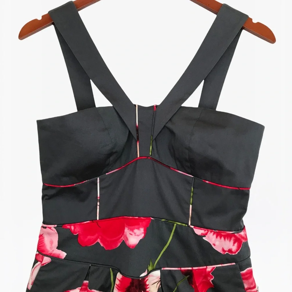 Anthropologie Sine Halter Floral Print Women’s Mini Dress 4 - Picture 12 of 17